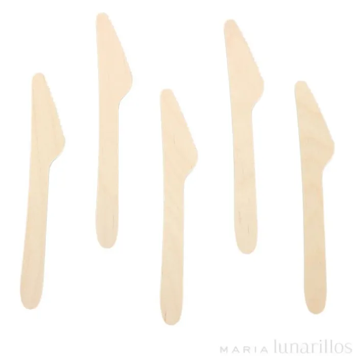 Cuchillos de madera (20) - Papstar