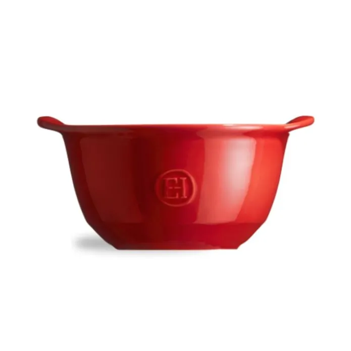 Cuenco con asas rojo 14 cm - Cerámica - Emile Henry