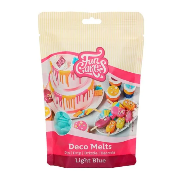Deco Melts azul claro 250 g - Funcakes
