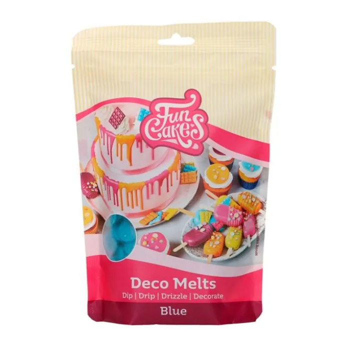 Deco Melts azul 250 g - Funcakes