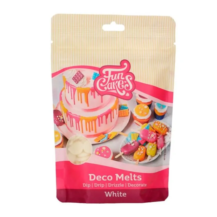 Deco Melts blanco 250 g - Funcakes