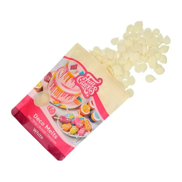 Deco Melts blanco 250 g - Funcakes