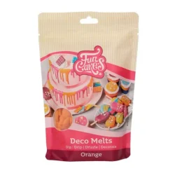 Deco Melts naranja 250 g - Funcakes