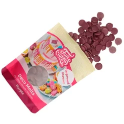 Deco Melts púrpura 250 g - Funcakes