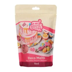 Deco Melts rojo 250 g - Funcakes