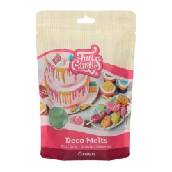 Deco Melts verde 250 g - Funcakes