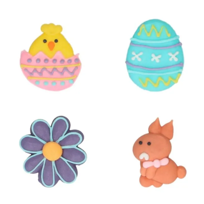 Decoraciones de azúcar Pascua (8) - Sin gluten - Wilton