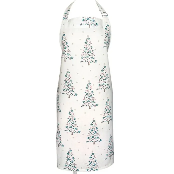 Delantal de algodón Lucie Xmas White - GreenGate
