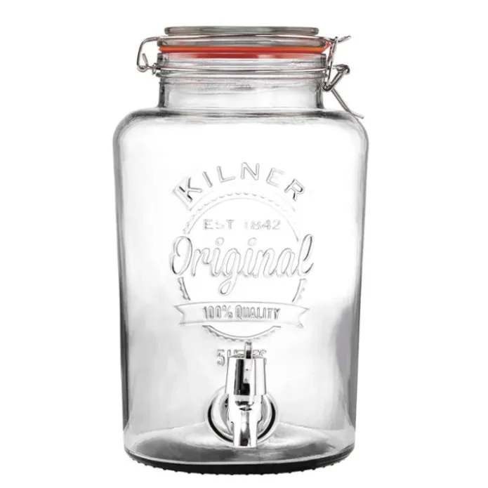 Dispensador de cristal con grifo 5 litros - Kilner