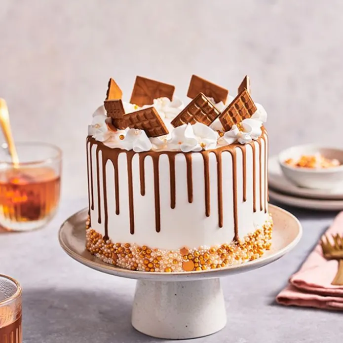 Drip de chocolate oro oscuro 180 g - Funcakes