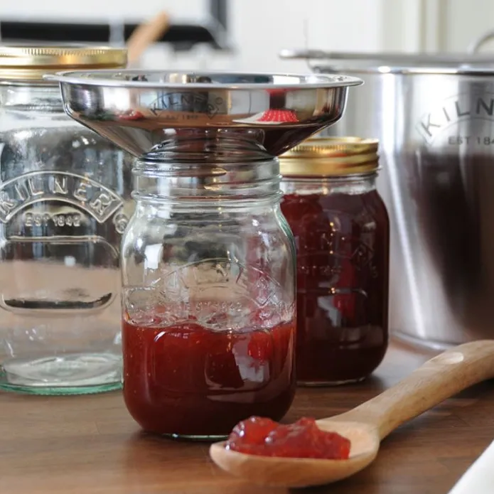 Embudo de acero inoxidable con cuello ancho - Kilner