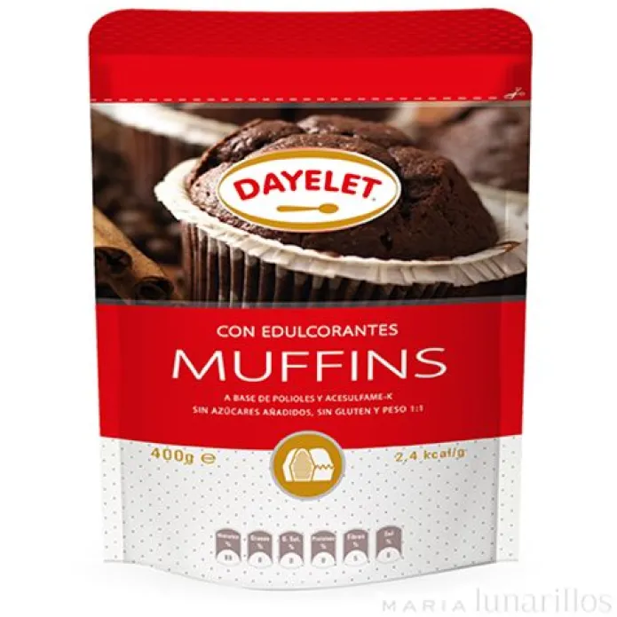 Endulzante sin azúcar para Muffins 400 gr - Sin gluten - Dayelet