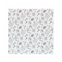 Envoltorios de papel cocina divertida 25 x 25 cm (50) - Simply Making
