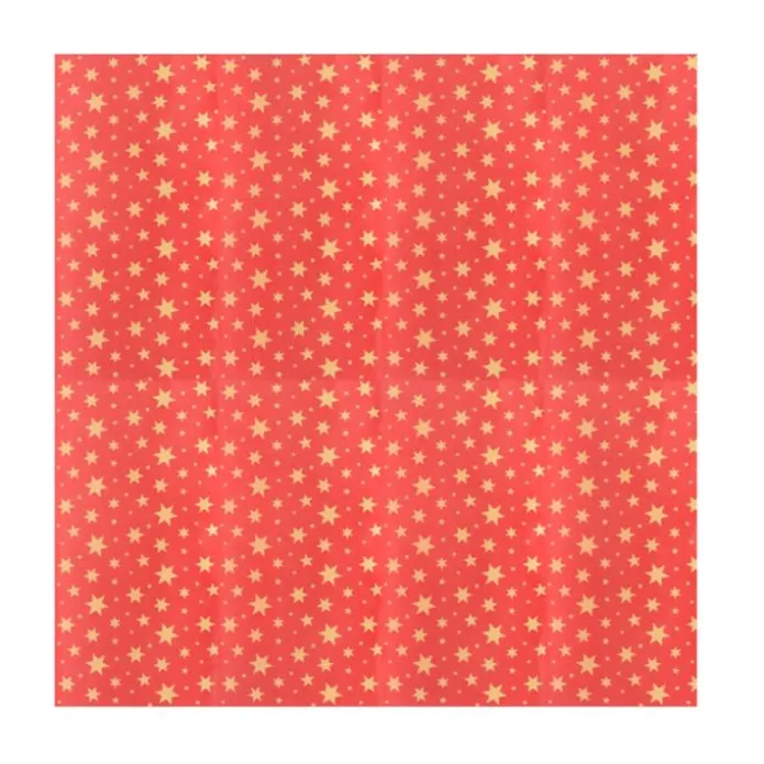 Envoltorios de papel encerado estrellas Navidad (12)