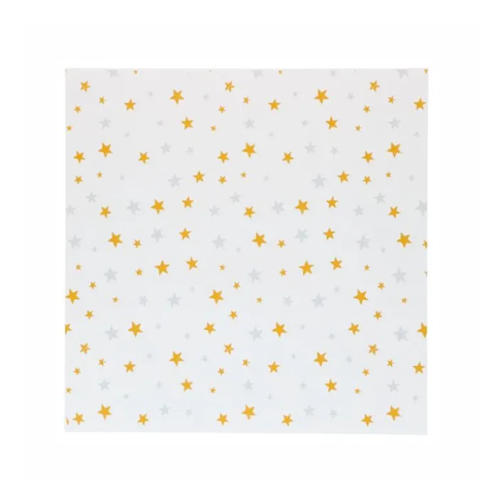 Envoltorios de papel estrellas doradas y plateadas 25 x 25 cm (50) - Simply Making
