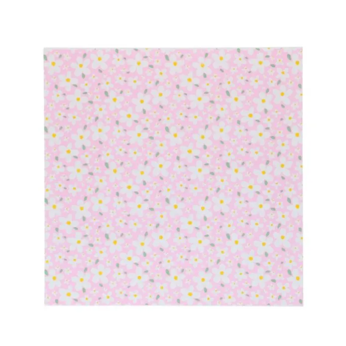 Envoltorios de papel rosas flores 25 x 25 cm (50) - Simply Making