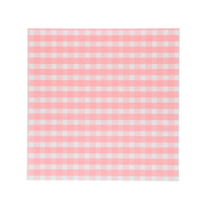 Envoltorios de papel rosa vichy 25 x 25 cm (50) - Simply Making