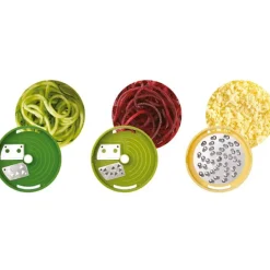 Espiralizador fino y grueso con rallador 16 cm - Acero inoxidable - Joseph Joseph
