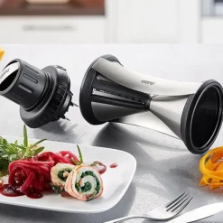Espiralizador Spirelli XL 21,5 cm - Acero inoxidable - Gefu