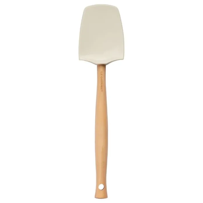 Espátula Craft cuchara con mango de madera 28 cm Merengue - Silicona - Le Creuset