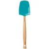 Espátula Craft cuchara con mango de madera 28 cm Azul Caribe - Silicona - Le Creuset