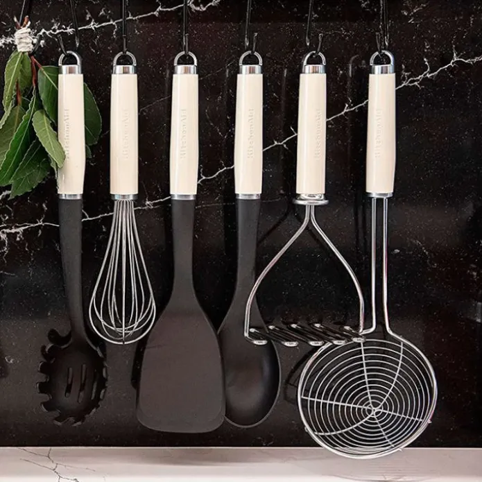 Espátula plana ranurada crema 36 cm - Nylon - KitchenAid