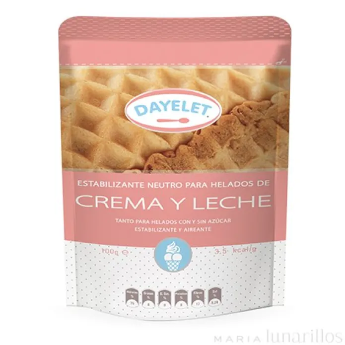 Estabilizante neutro helados de crema y leche 100 gr - Sin gluten - Dayelet