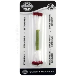 Estambres para flores burdeos (50) - JEM