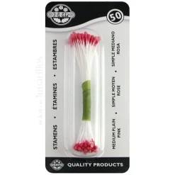 Estambres para flores rosa (50) - JEM