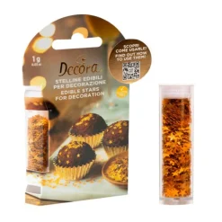 Estrella doradas comestibles 1 g - Sin gluten - Decora
