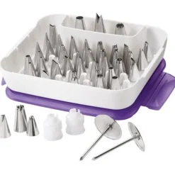 Estuche con boquillas, clavos y adaptadores 55 piezas - Wilton