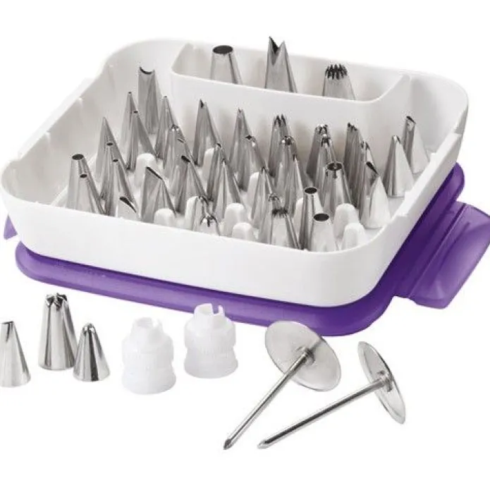 Estuche con boquillas, clavos y adaptadores 55 piezas - Wilton