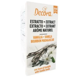 Extracto natural de vainilla con semillas Bourbon Madagascar 20 ml - Decora