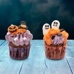 Fantasmas, calabazas y sombreros de Halloween de azúcar (12) - Sin gluten - Dekora