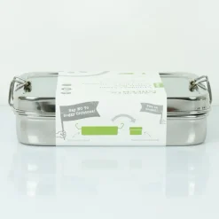 Fiambrera con contenedor Rampur 1 litro - Acero inoxidable - A Slice of Green