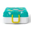 Fiambrera doble compacta verde dinosaurios 850 ml - Polipropileno (sin BPA) - Monbento