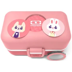 Fiambrera triple compacta rosa blush 800 ml - Polipropileno (sin BPA) - Monbento