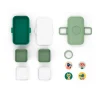 Fiambrera triple compacta verde bosque 800 ml - Polipropileno (sin BPA) - Monbento