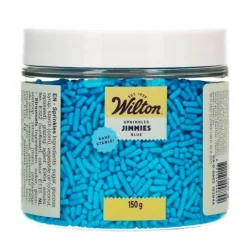 Fideos de azúcar azules Jimmies 150 g - Wilton