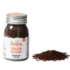 Fideos de azúcar marrones chocolate 90 gr - Decora