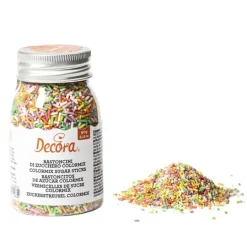 Fideos de azúcar multicolores 90 gr - Decora