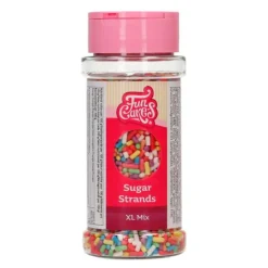 Fideos de azúcar multicolor XL Mix 80 g - Funcakes