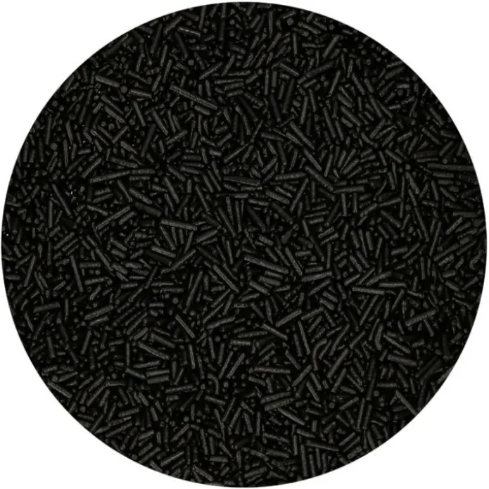 Fideos de azúcar negros 80 g - Funcakes