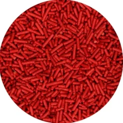 Fideos de azúcar rojos Jimmies 150 g - Wilton