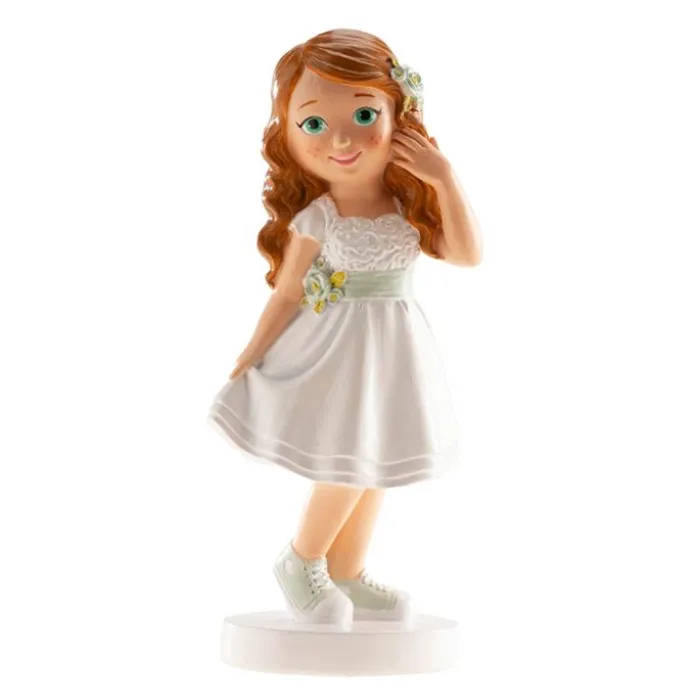 Figura niña de comunión Ana con zapatillas 15,6 cm - Dekora