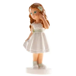 Figura niña de comunión Ana con zapatillas 15,6 cm - Dekora