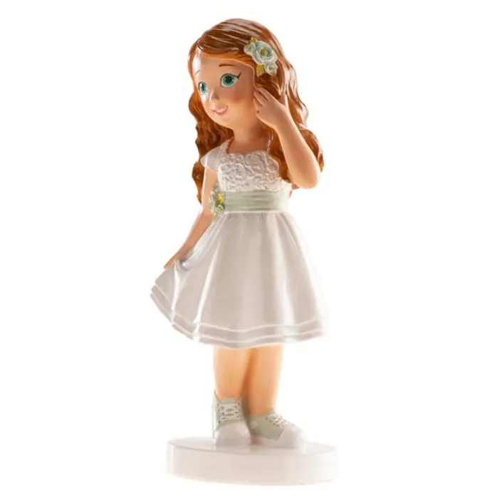 Figura niña de comunión Ana con zapatillas 15,6 cm - Dekora