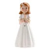 Figura niña de comunión pelo corto con rosario 15,5 cm - Dekora