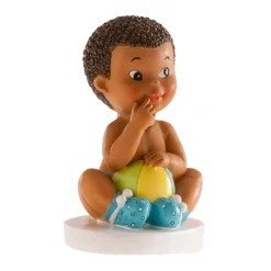 Figura niño bebé con pelota 10 cm - Dekora
