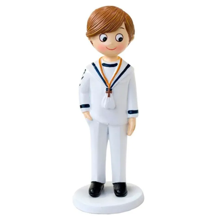 Figura niño de Comunión marinero blanco 16,5 cm - Mopec